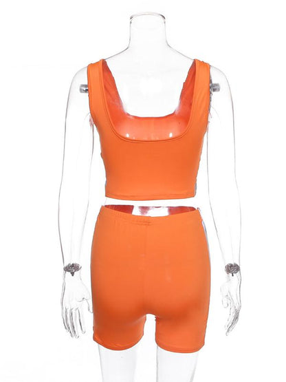 Sexy Waistcoat Reflect Light Yoga Suits