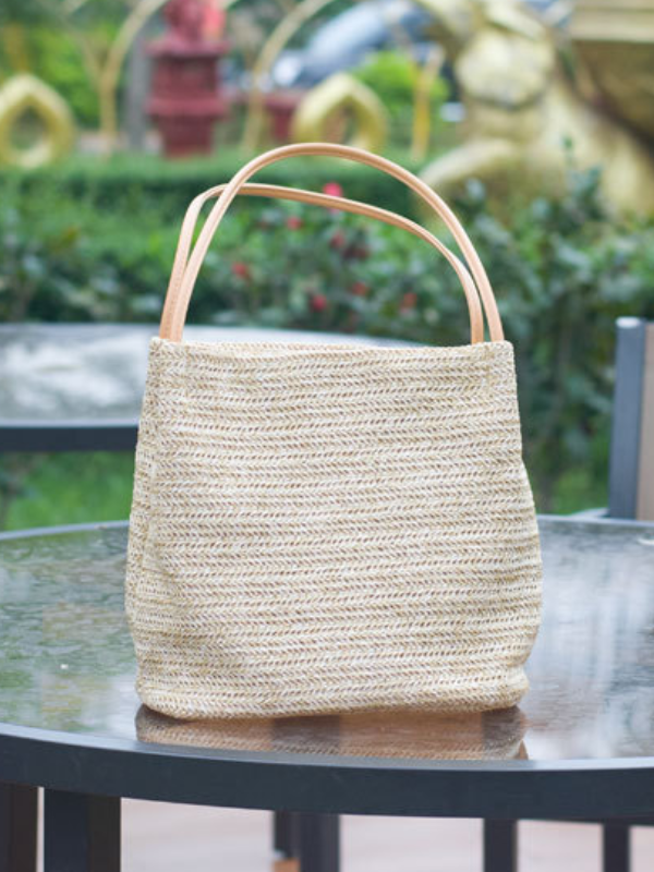 Casual Straw Bag Shoulder Bucket Bag