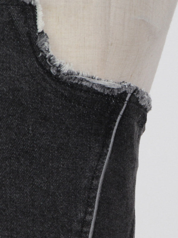 Stylish Denim Split-Joint Vest Tops