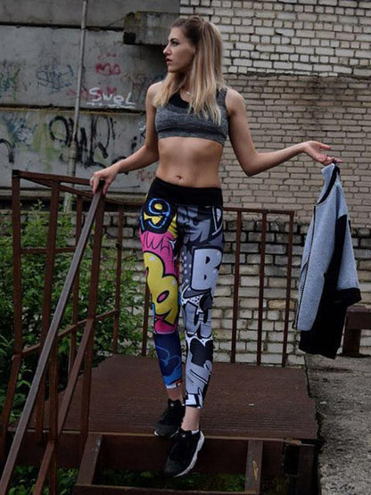 Printed  Yoga&Gym Leggings