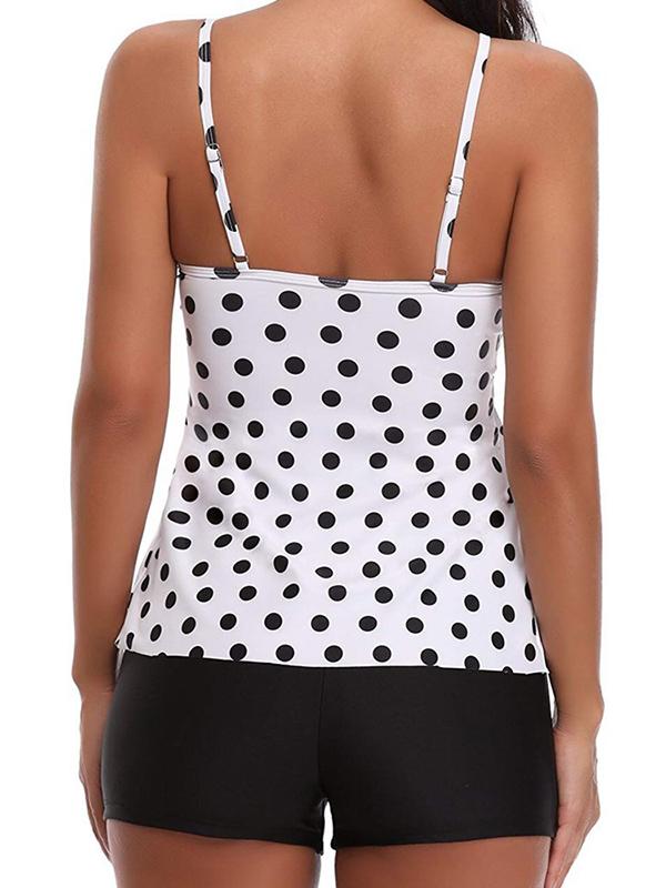 Retro Multi-Layered Tankini Swimwear