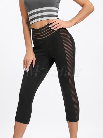 Side Fish Shredding Mesh Leggings