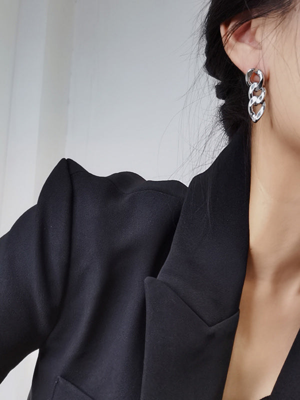 Original Gold&Silver Chain Simple Earrings