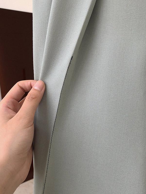 Casual Solid Column Pants Bottoms