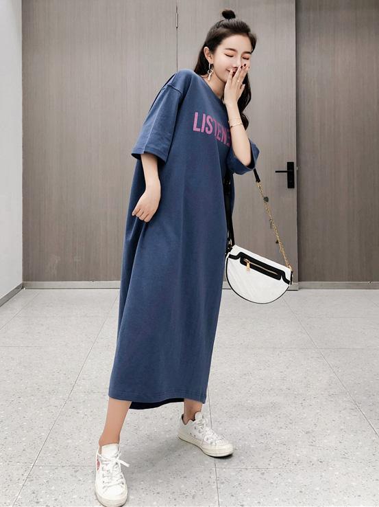 Super Loose Split-side Long Dress