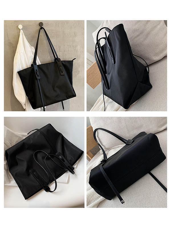 Urban Oxford Zipper Shoulder Bag Tote Bag