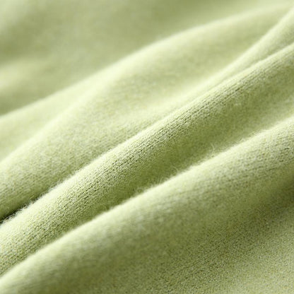 Buykud Loose Turtleneck Pullover Literary Casual Sweater