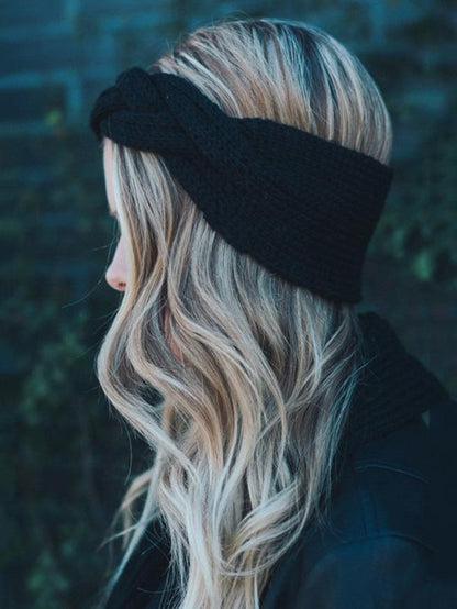 Braided Wool Wide Headband Accessories