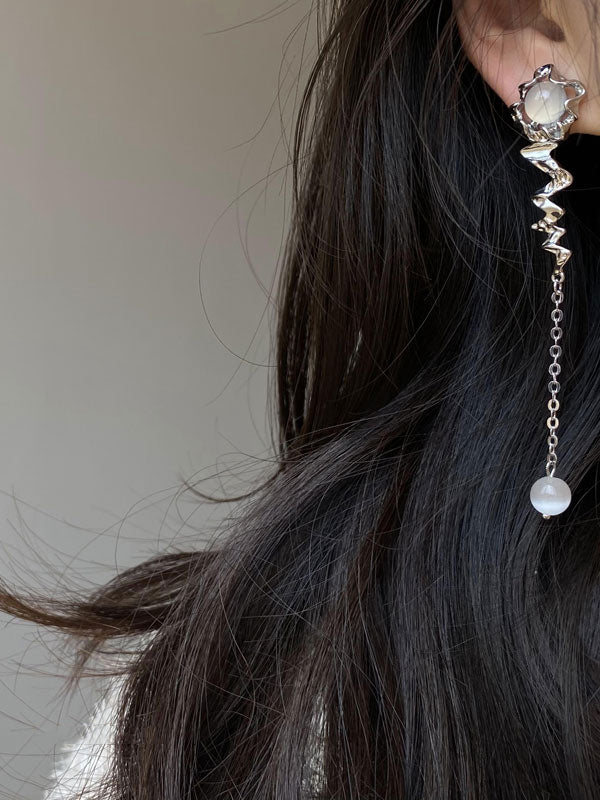 Urban Asymmetric Tasseled Earrings Accessories