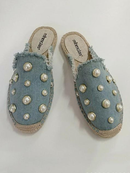 Fashion Bead Mules&Slides Shoes