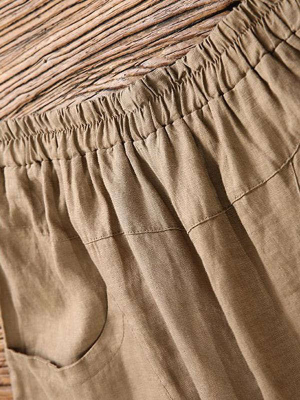 Loose Striped T-shirt + Solid Casual Pants Suits