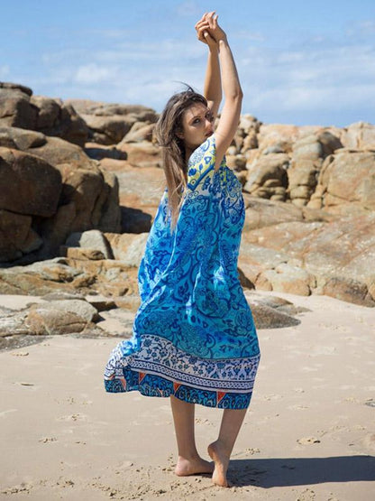 Bohemia Printed Covers-ups Swimwear