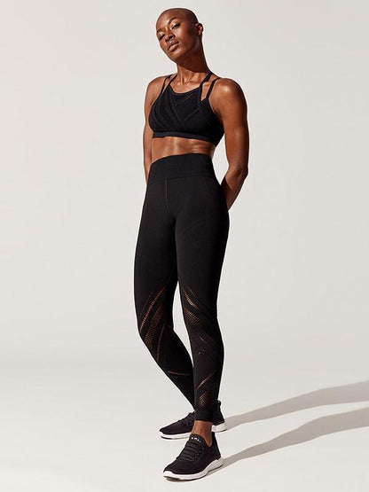 Perforated Seamless Yoga Leggings