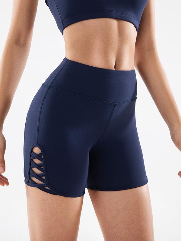Solid Bandage Quick Dry Yoga Shorts