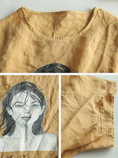 Original Printed Portrait T-Shirt