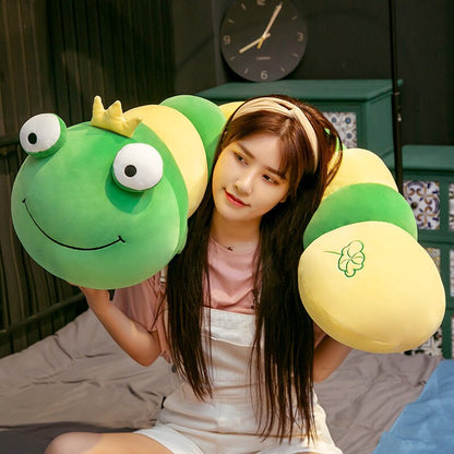 80 /100/120/150 cm cartoon caterpillar long throw pillow children's gift lovely doll Girl Birthday Gift creative Christmas gif