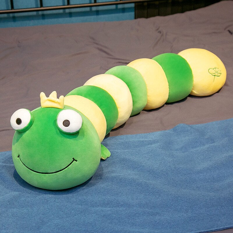 80 /100/120/150 cm cartoon caterpillar long throw pillow children's gift lovely doll Girl Birthday Gift creative Christmas gif