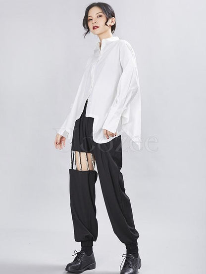 Original Cropped Solid Designed Shirt