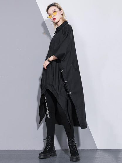 PLUS SIZE LOOSE BATWING SLEEVES SHIRT TOP