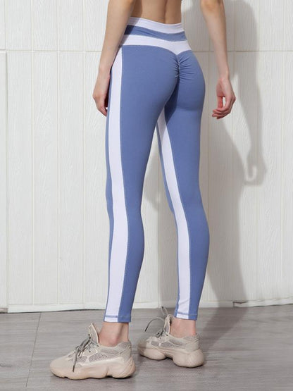 Contrast Color High-Waisted