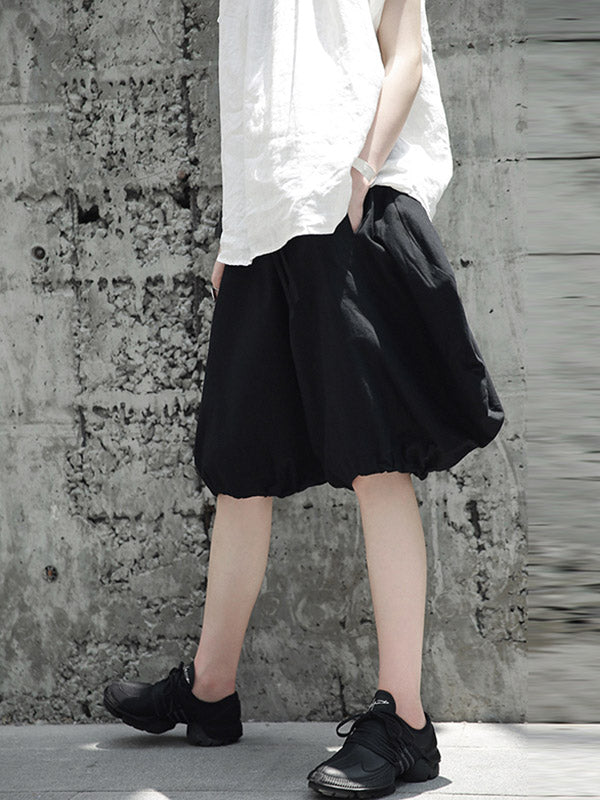 Stylish Solid Color Knickerbockers Shorts Bottoms