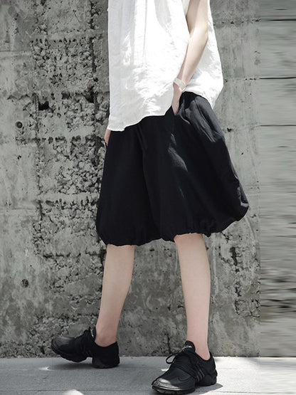 Stylish Solid Color Knickerbockers Shorts Bottoms