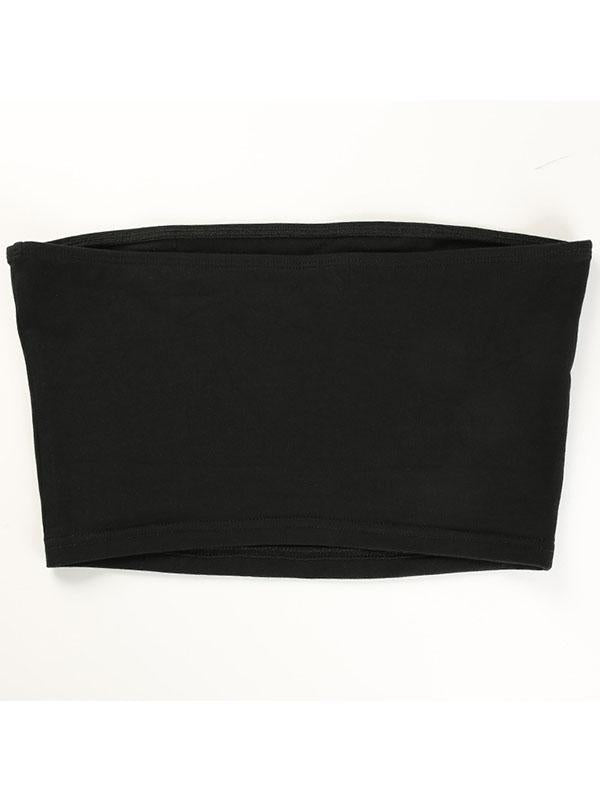 Street Casual Hip-Hop Letter Printed Strapless Tank