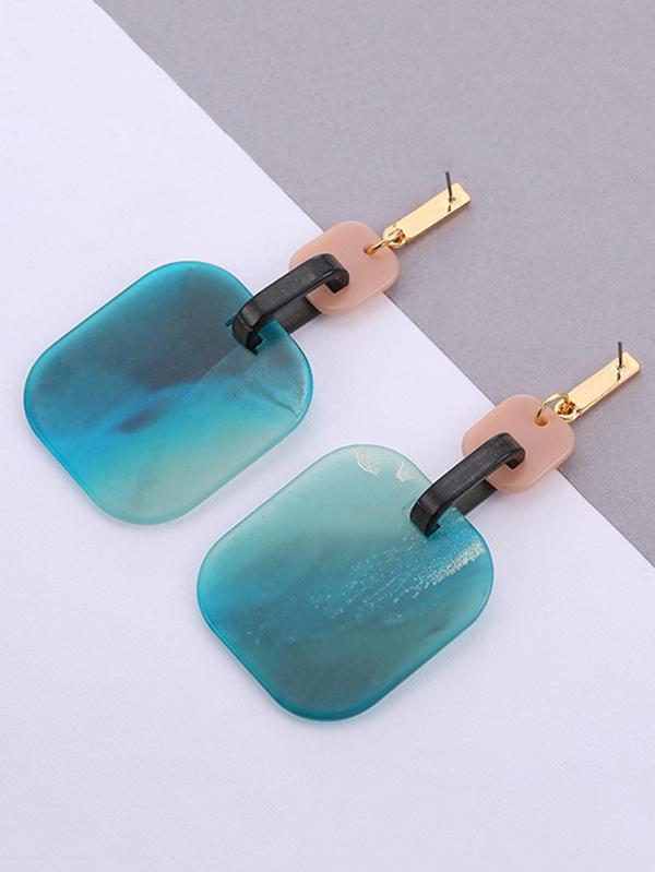 Fashion Designed Square Split-joint Earings