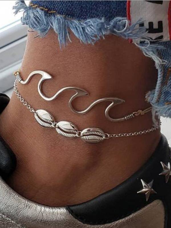 Vintage Circle Shell Footchain Accessories