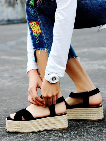 Ankle Strap Platform Sandals
