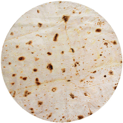 Novelty Tortilla Blanket for Your Family, Soft and Comfortable Flannel Taco Blanket for Kids.