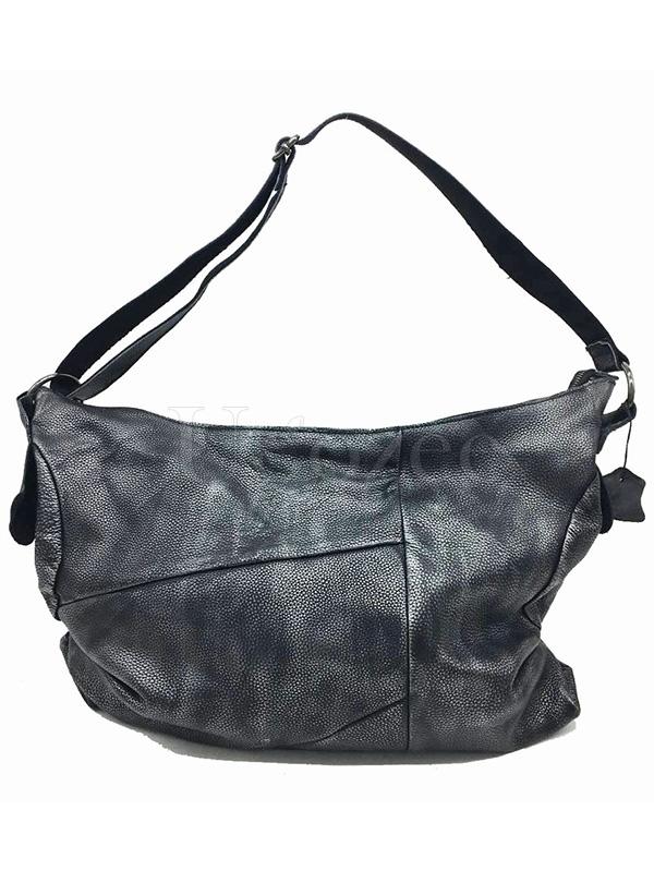 Vintage Manual Staining Genuine Leather Sling Bag