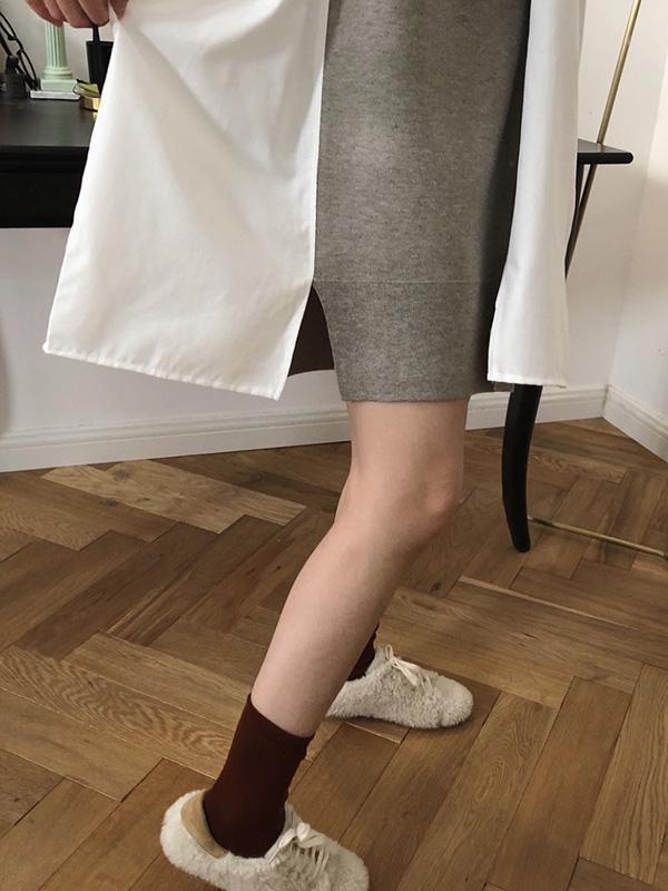 Loose Simple Split-joint Mini Dresses