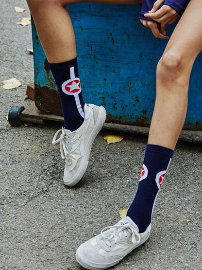 Star Athletic Mid-calf Length Socks