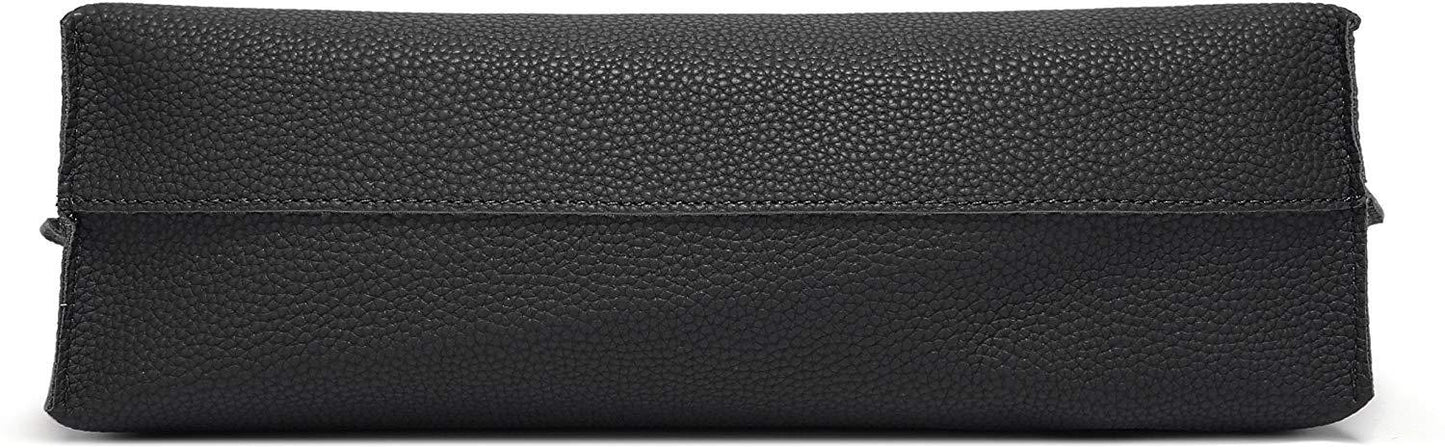 Women's Soft Faux Leather Tote Shoulder Bag from Dreubea, Big Capacity Tassel Handbag