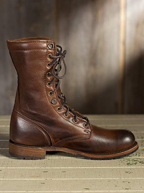 Fashion Ankle Martin Low-heel Boots Shoes