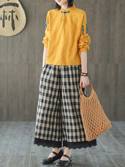 Vintage Ramie Chinese Style Shirt