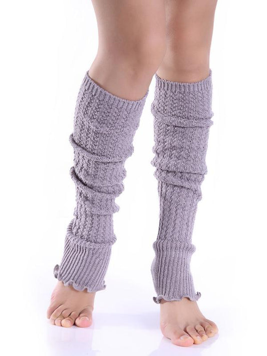 Fashion Knitting Over Knee-high Solid Color Stocking