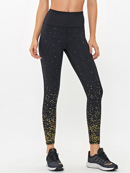 Star Printed Breathable Yoga Leggings