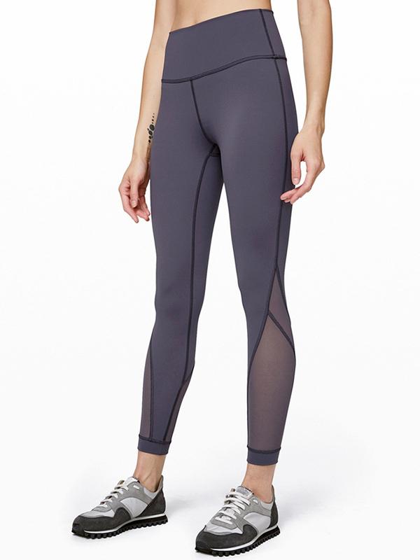 Lift Hip Mesh Split-joint Pocket Leggings