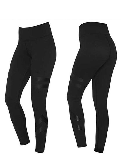 High Waist Striped Sport Leggings