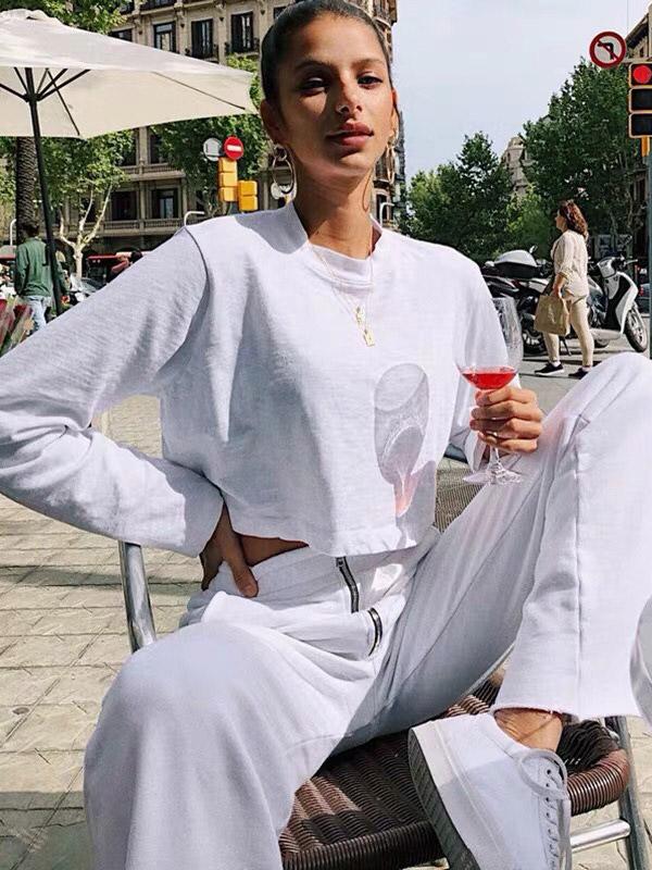 Simple Solid Loose Casual T-Shirt