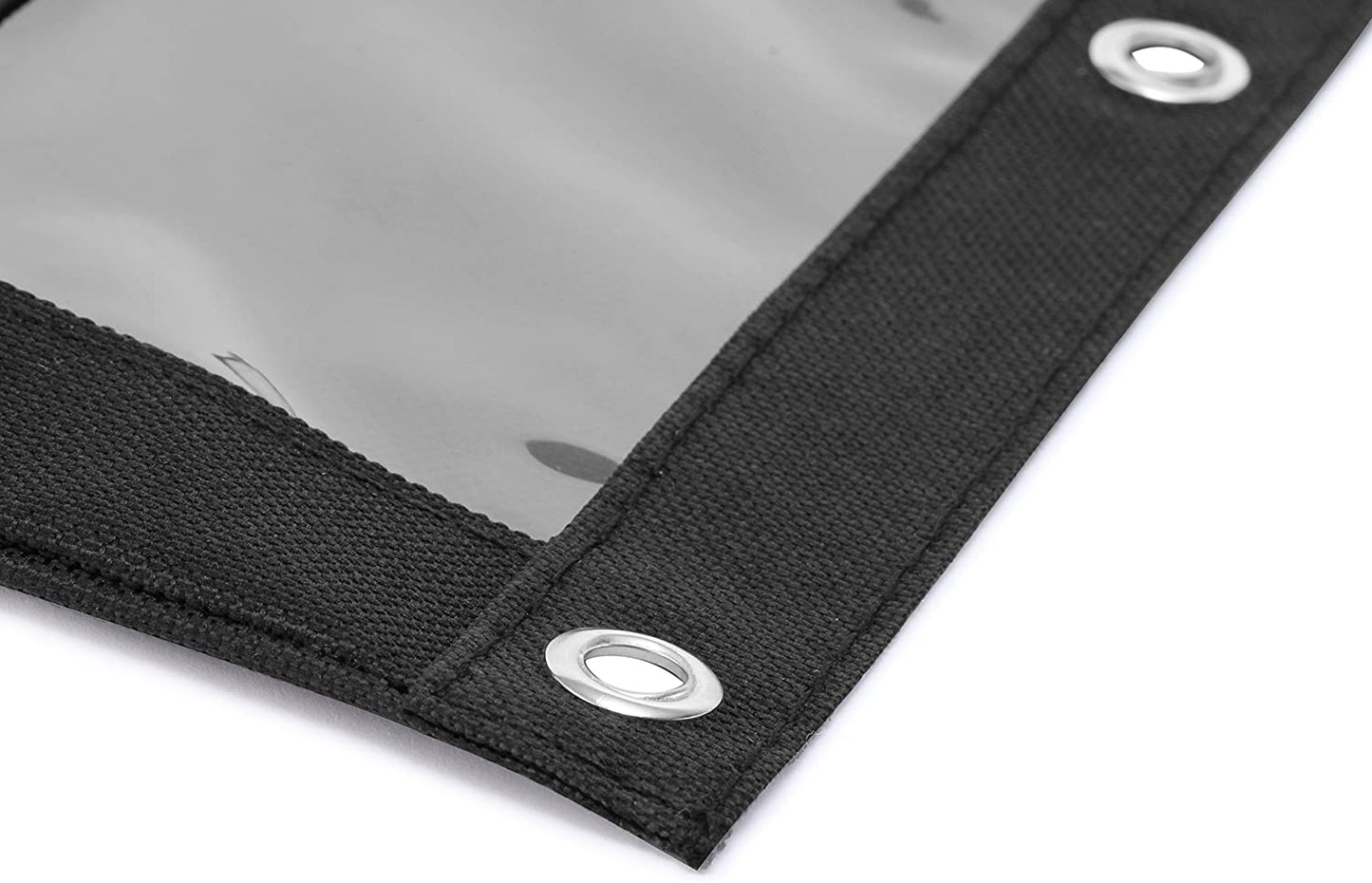 Mr. Pen Fabric Pencil Pouch with 3 Binder Holes, Black, Set of 2