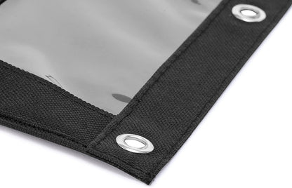 Mr. Pen Fabric Pencil Pouch with 3 Binder Holes, Black, Set of 2