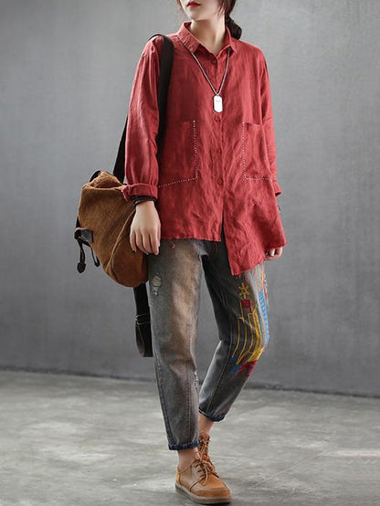 National Linen Rough Selvedge Shirt