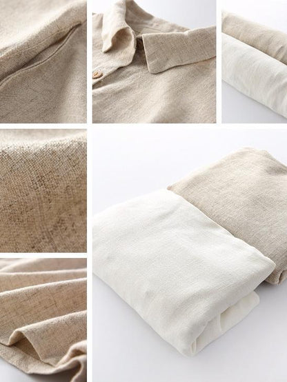 Cotton Collar Neck Loose Style Top, Two Colors