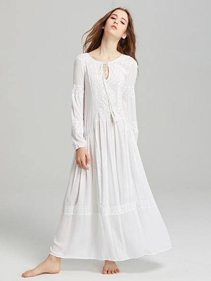National Bohemia Long Sleeves Maxi Dress