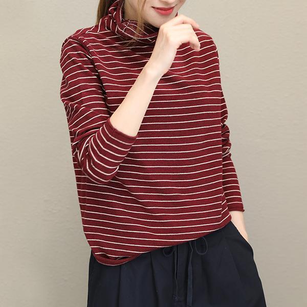 Elastic Waist Pleat Lady's Black Skirt