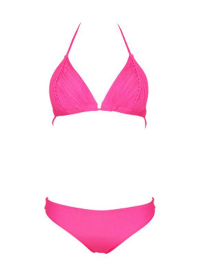 Triangle Plain Bikini Set