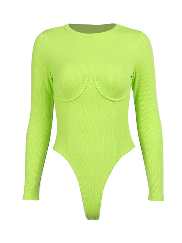 Light Color Long Sleeves Bodysuits